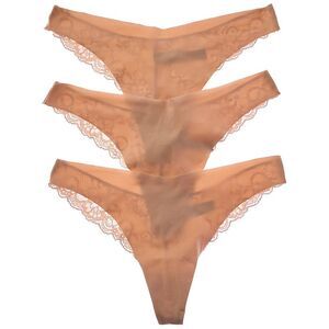Journelle Womens  3Pk Estelle Thong, Pink
